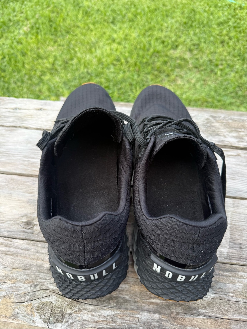 NOBULL Men’s Black Training Shoes with Gum Accents - Picture 4 of 9